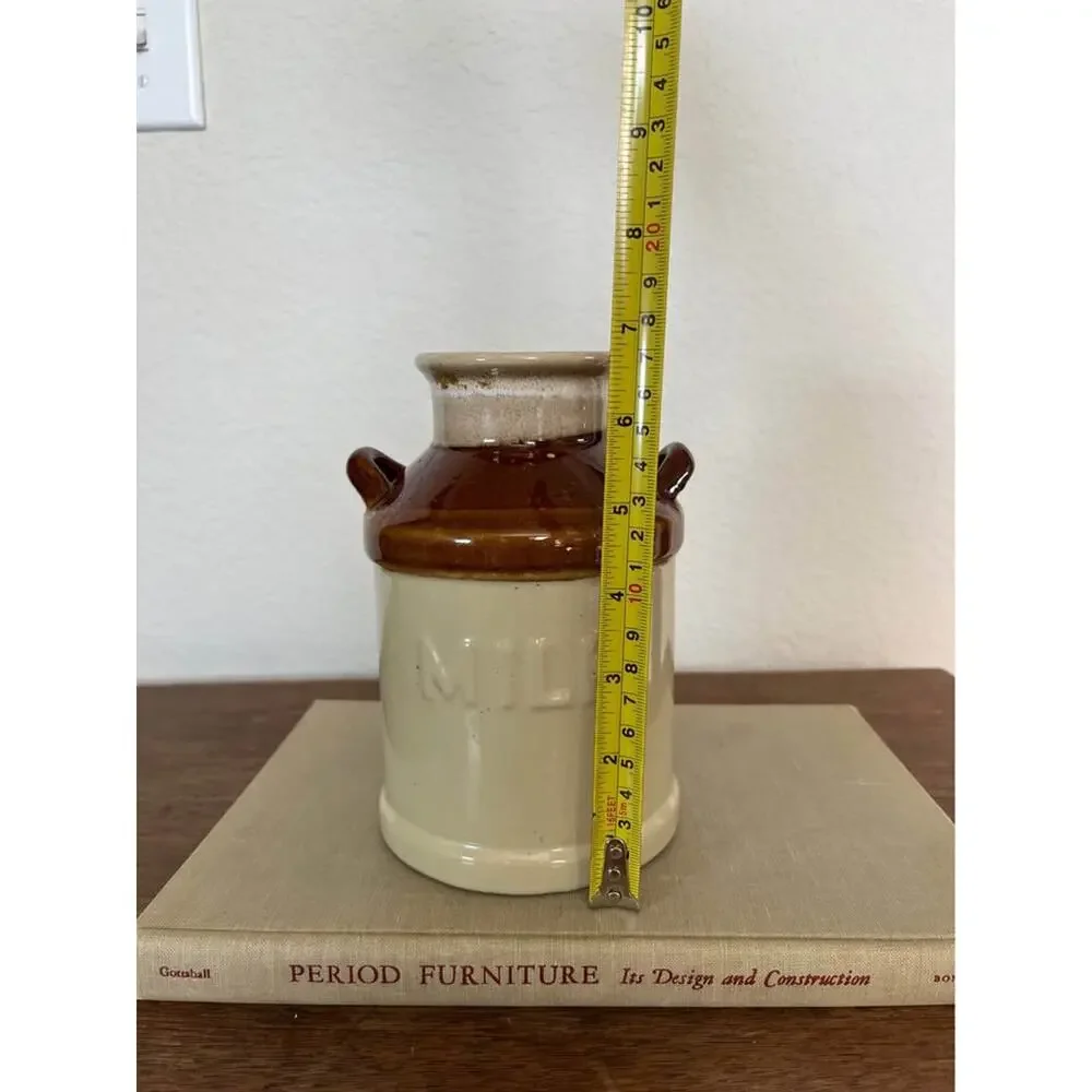 Vintage Style Ceramic Milk Jug Crock